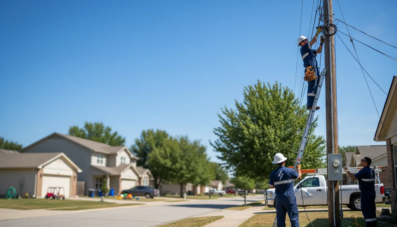 Residential electrician providing installation services in Terrell, TX